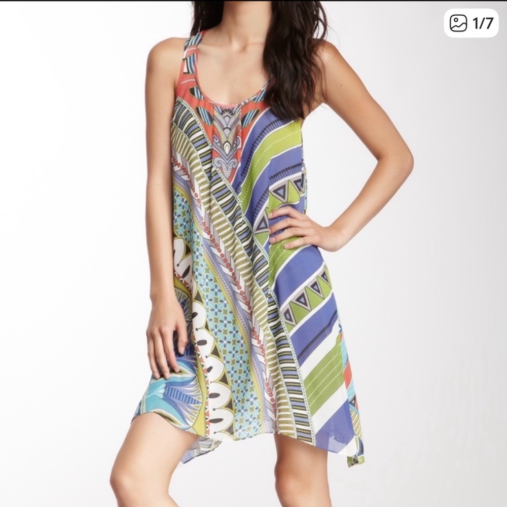 Da-Nang 100% silk a line dress